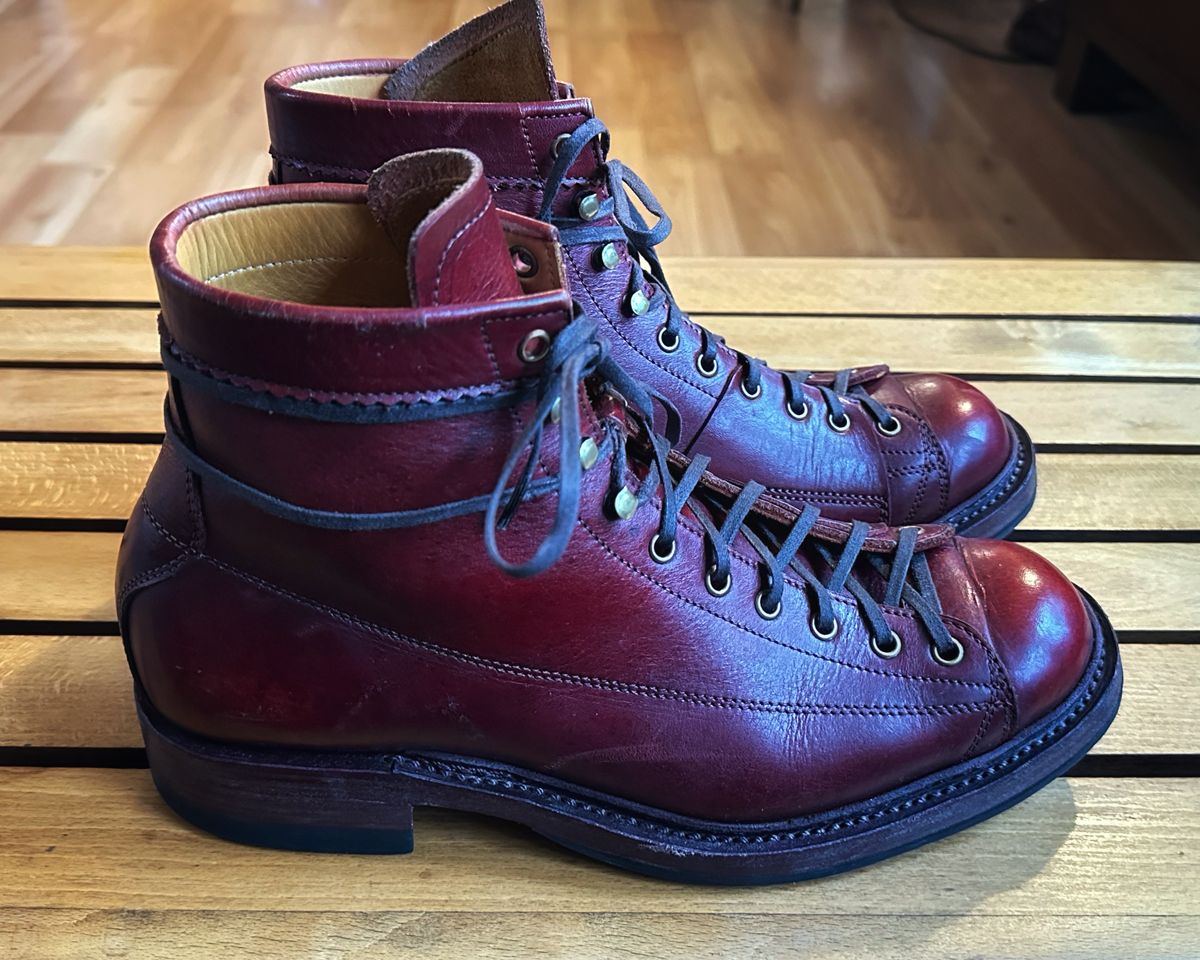 Photo by old_walrus on March 5, 2025 of the Sagara Cordmaster in Indonesian Oil Tanned Merlot.
