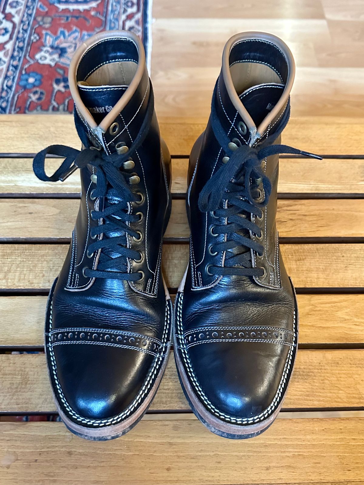 Photo by old_walrus on January 2, 2023 of the Monroe 19927 in Malayan Black Hand-Dyed Natural Veg Tan.