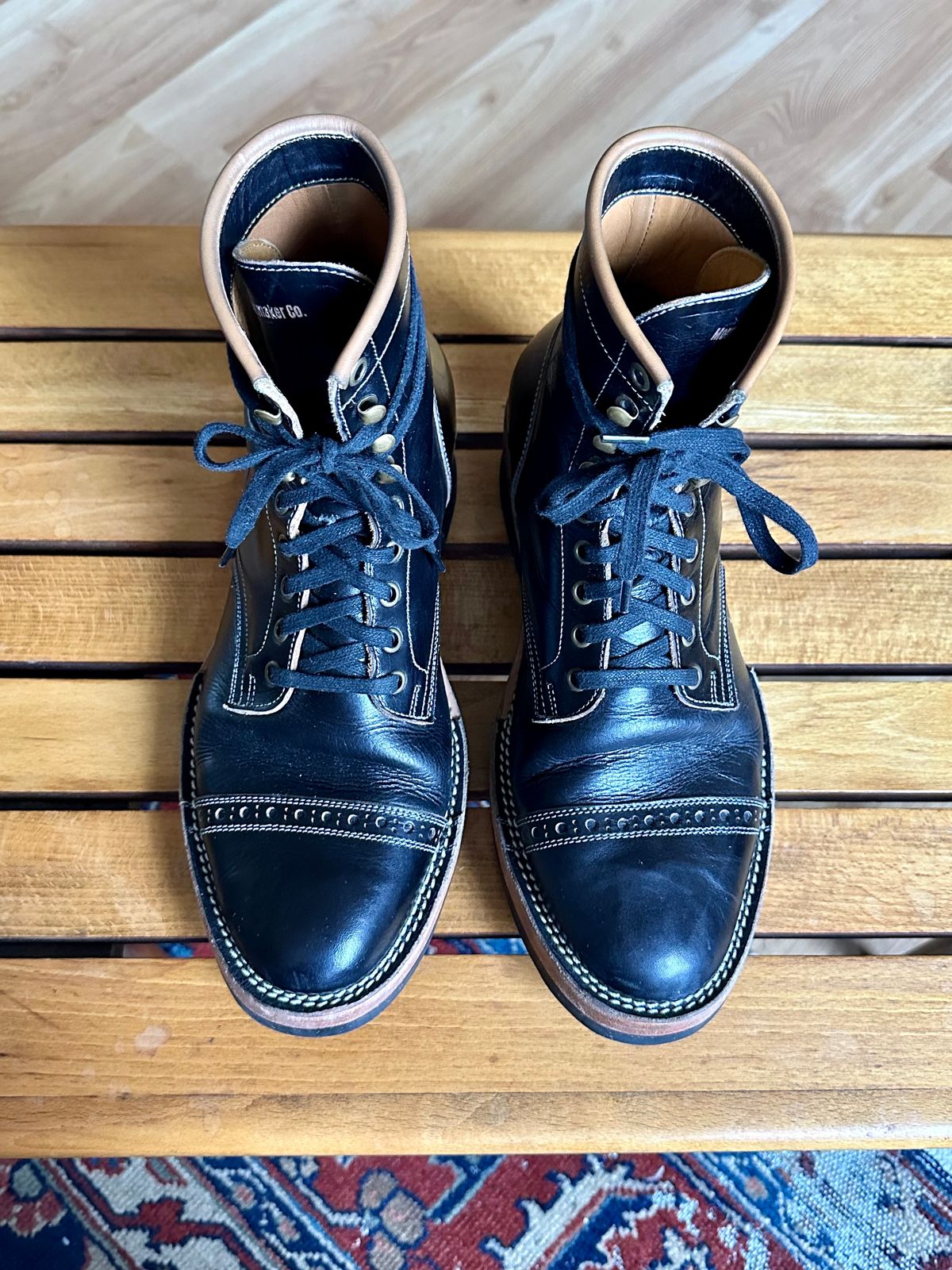 Photo by old_walrus on February 2, 2023 of the Monroe 19927 in Malayan Black Hand-Dyed Natural Veg Tan.