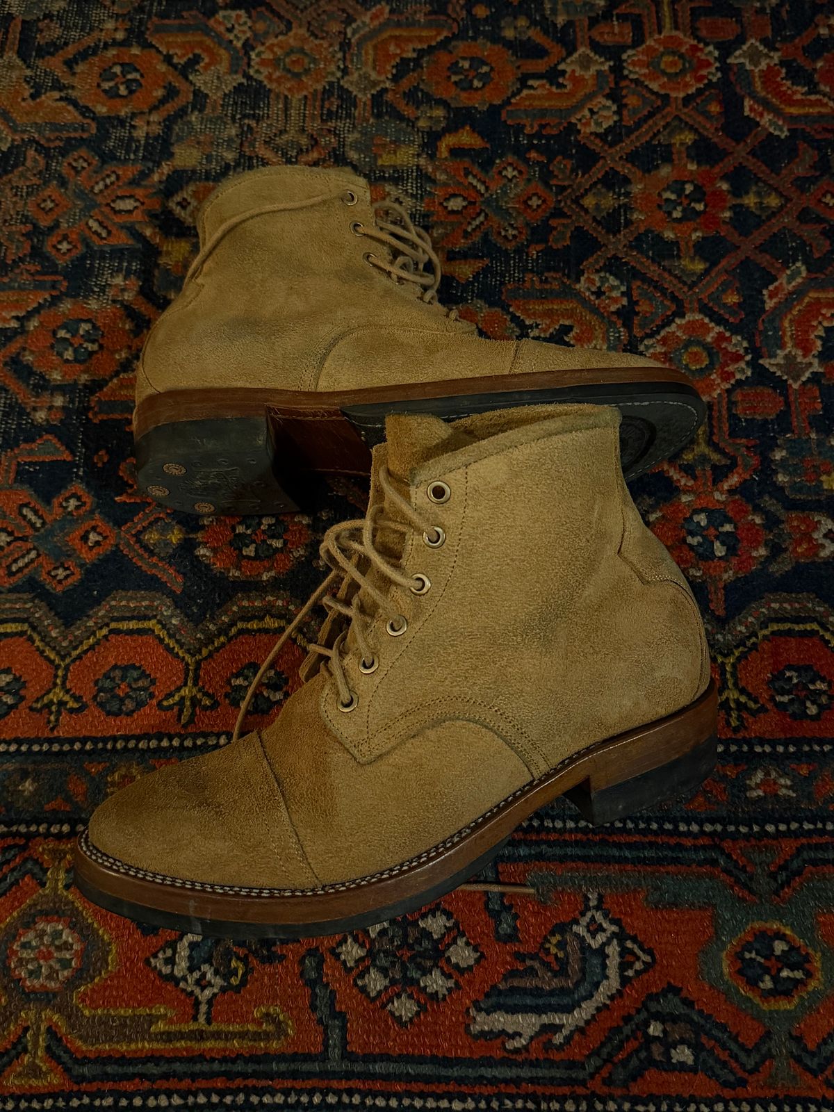 Photo by old_walrus on November 18, 2025 of the Mora Son Shoes De Brazza in Indonesian CH Dark Havana - Roughout.