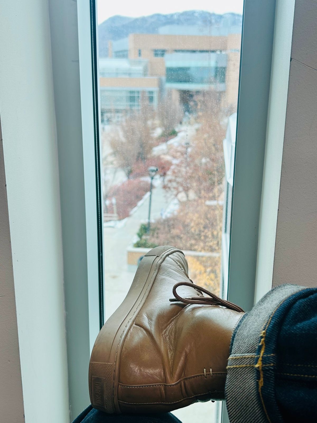 Photo by blytle on December 2, 2022 of the Thursday Premier High Top in Natural Vachetta.