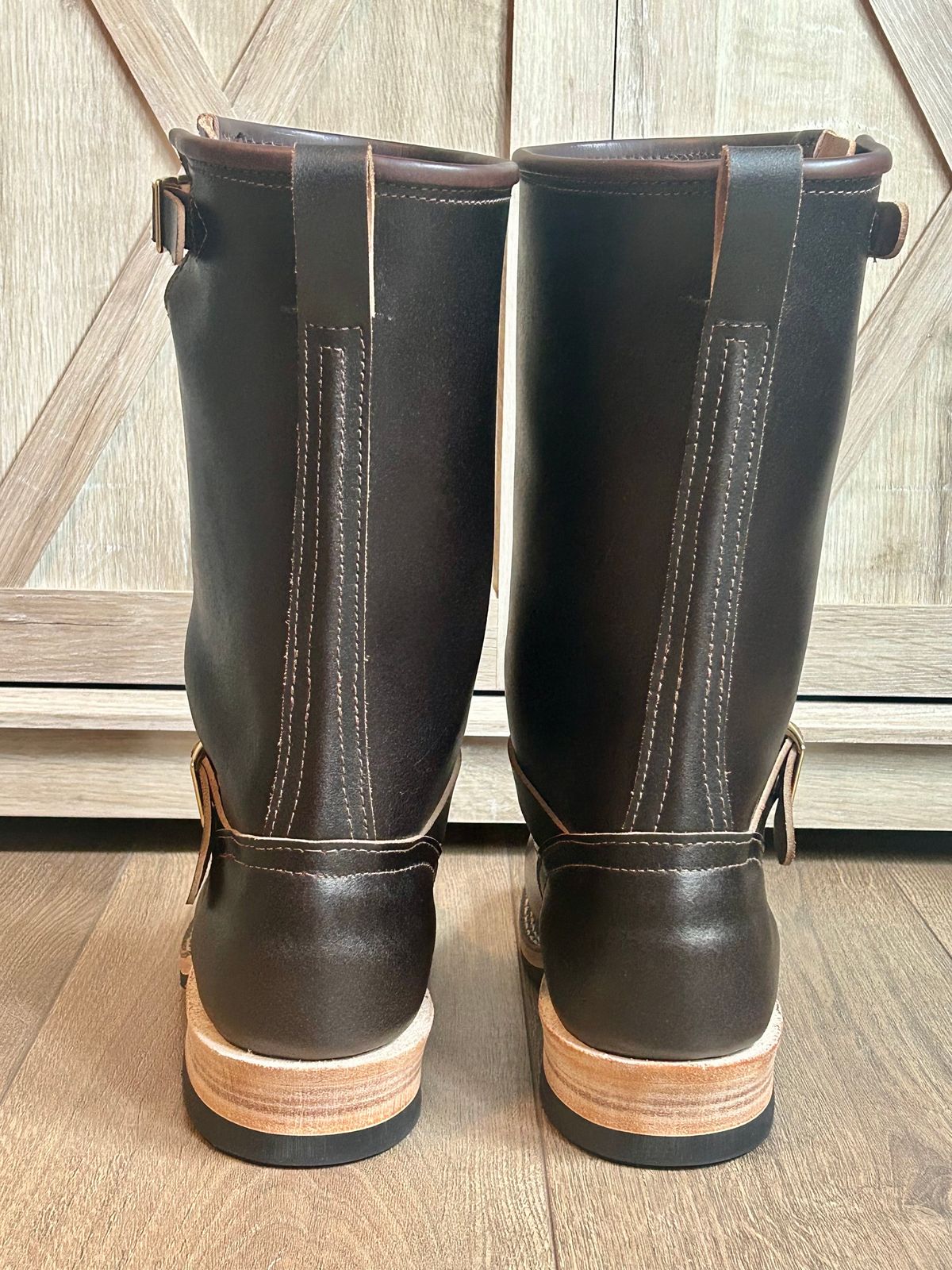 Photo by blytle on October 1, 2023 of the Nicks Renegade in Horween Brown Waxed Flesh.