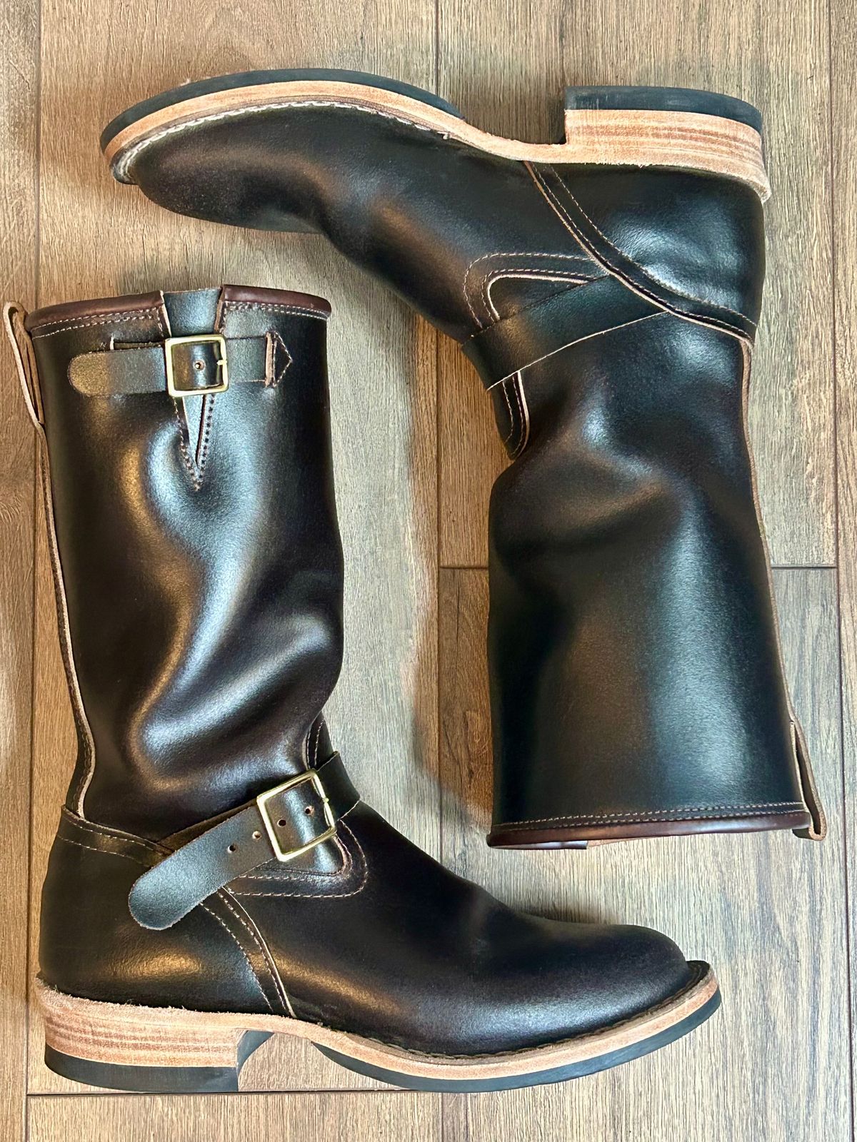 Photo by blytle on November 5, 2023 of the Nicks Renegade in Horween Brown Waxed Flesh.