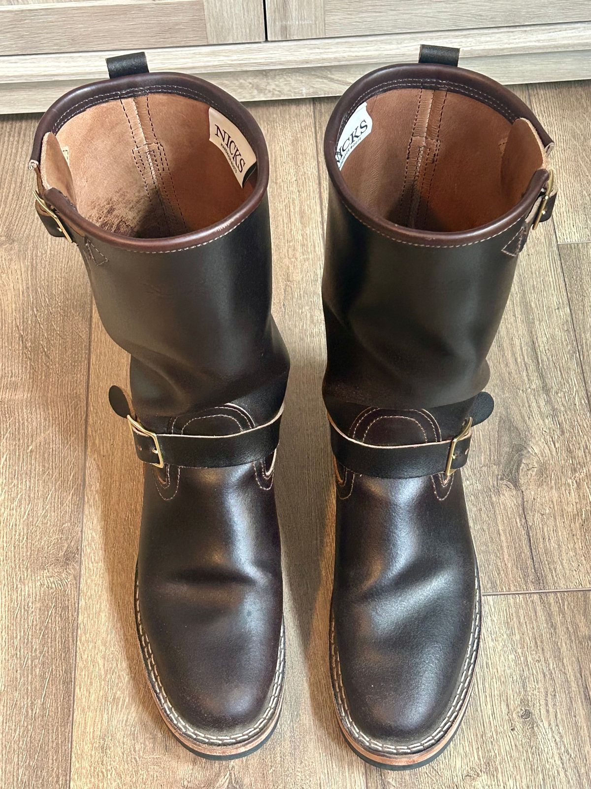Photo by blytle on November 5, 2023 of the Nicks Renegade in Horween Brown Waxed Flesh.