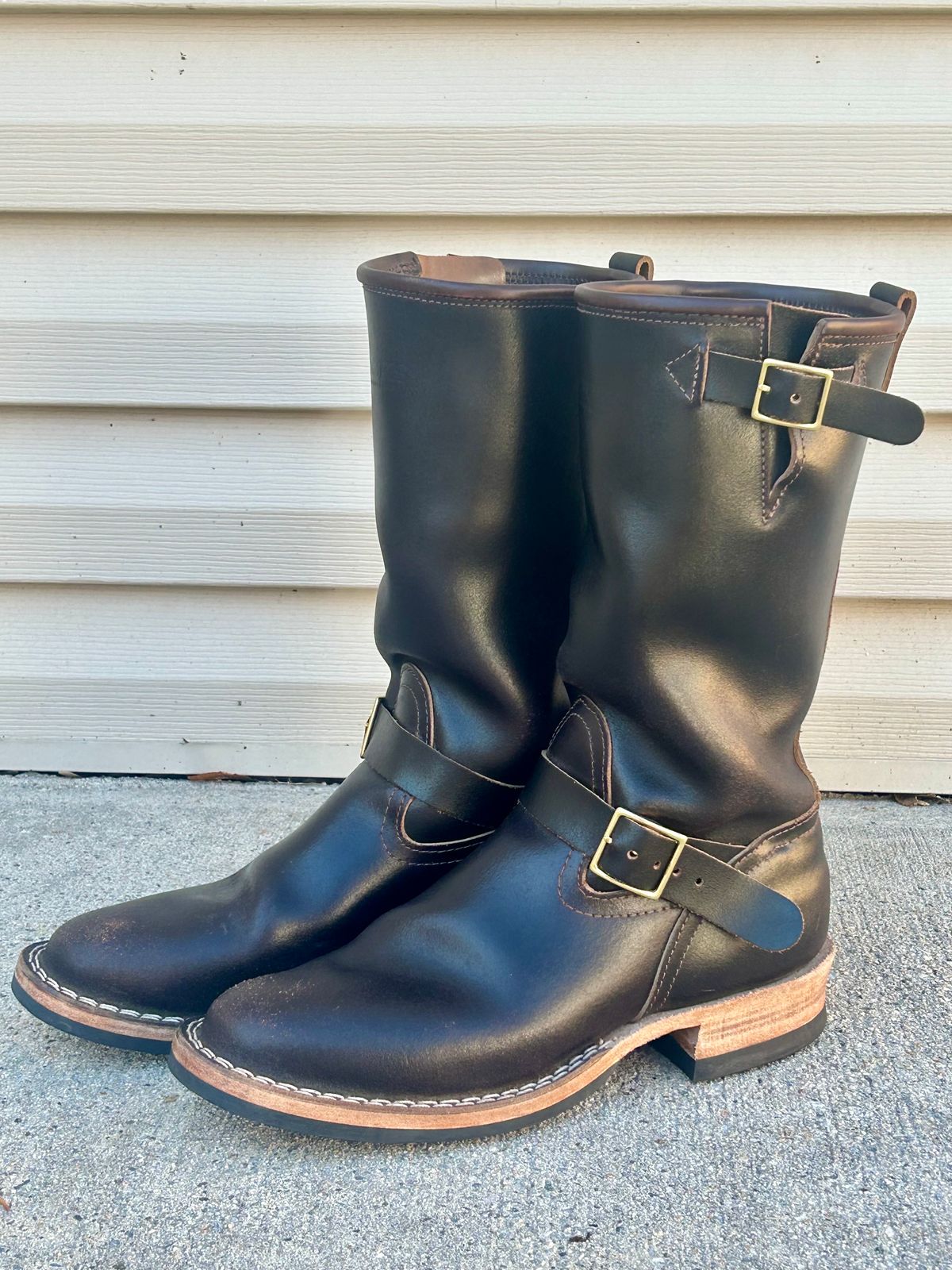 Photo by blytle on December 5, 2023 of the Nicks Renegade in Horween Brown Waxed Flesh.
