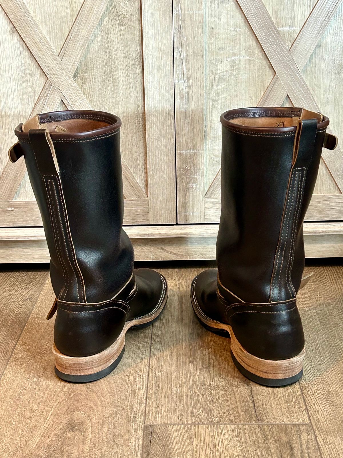Photo by blytle on January 5, 2024 of the Nicks Renegade in Horween Brown Waxed Flesh.