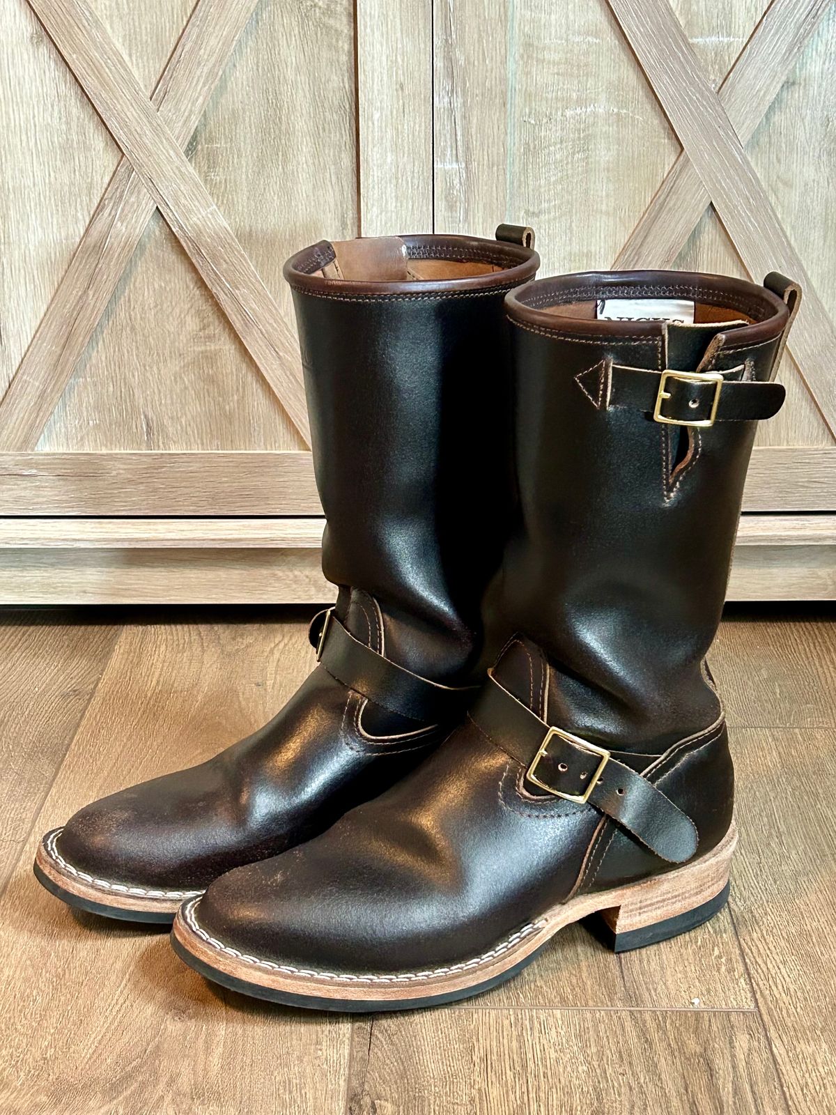 Photo by blytle on January 5, 2024 of the Nicks Renegade in Horween Brown Waxed Flesh.