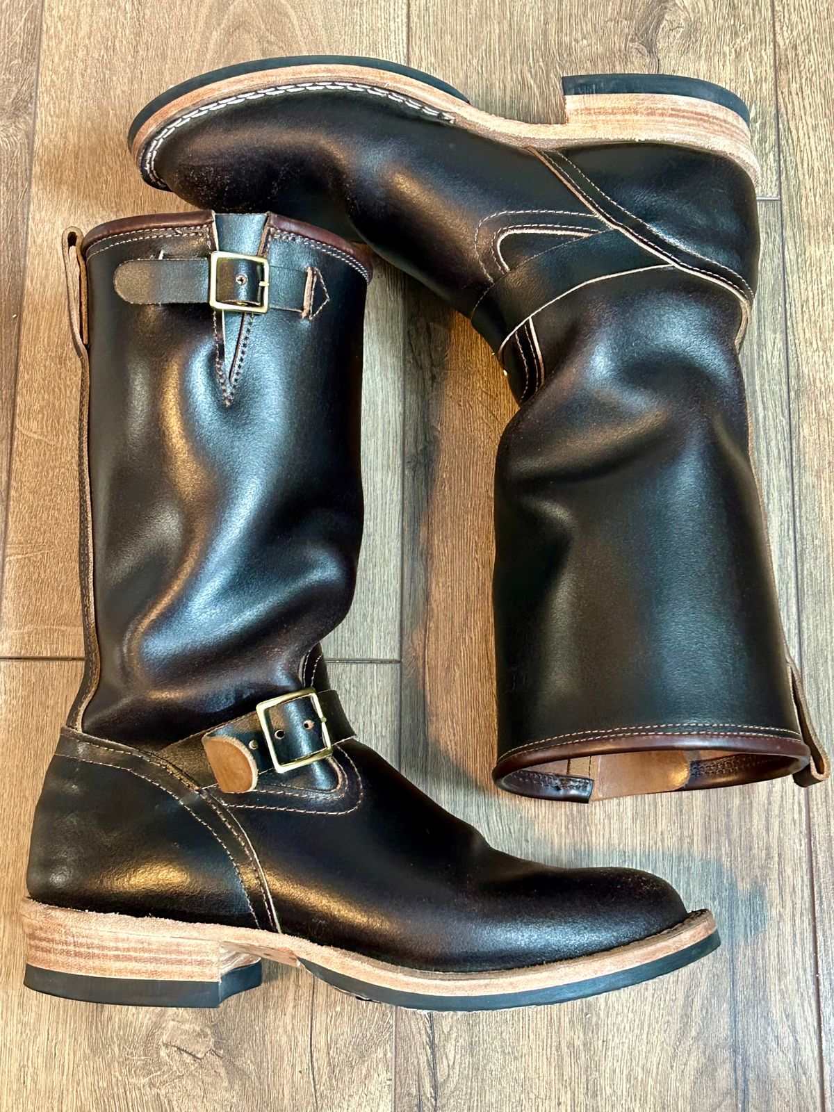 Photo by blytle on January 5, 2024 of the Nicks Renegade in Horween Brown Waxed Flesh.