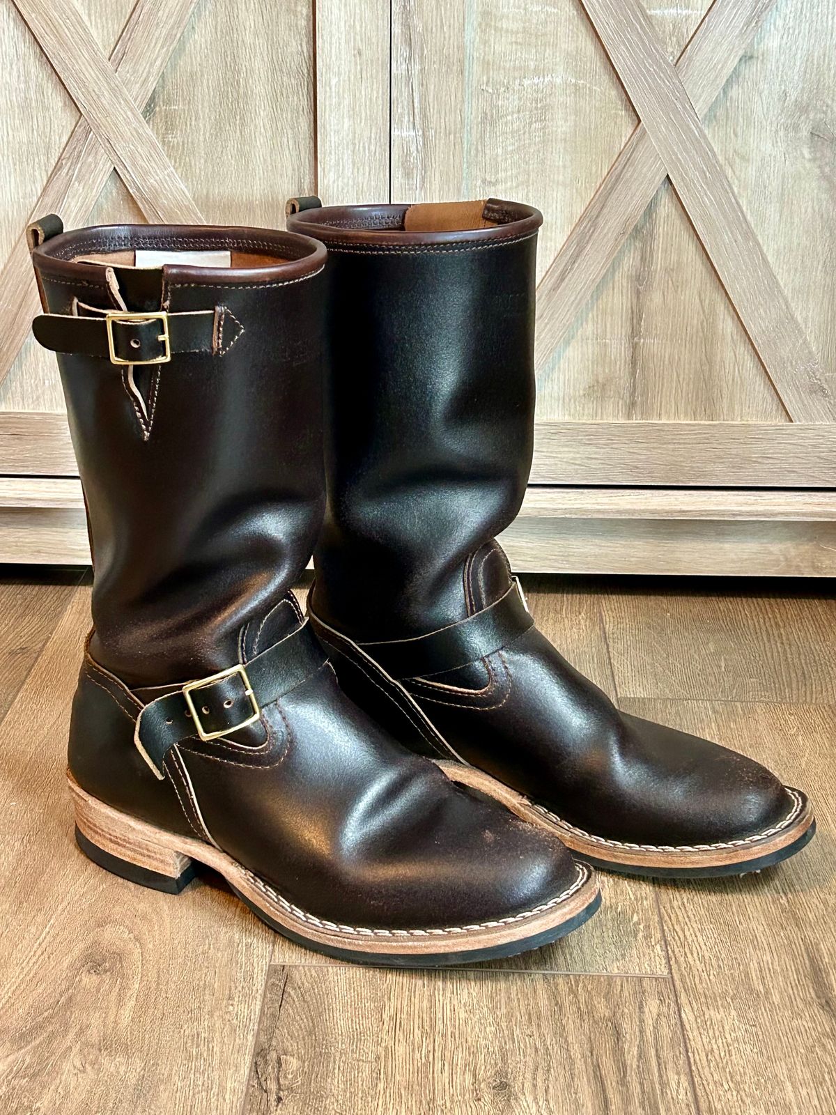 Photo by blytle on January 5, 2024 of the Nicks Renegade in Horween Brown Waxed Flesh.