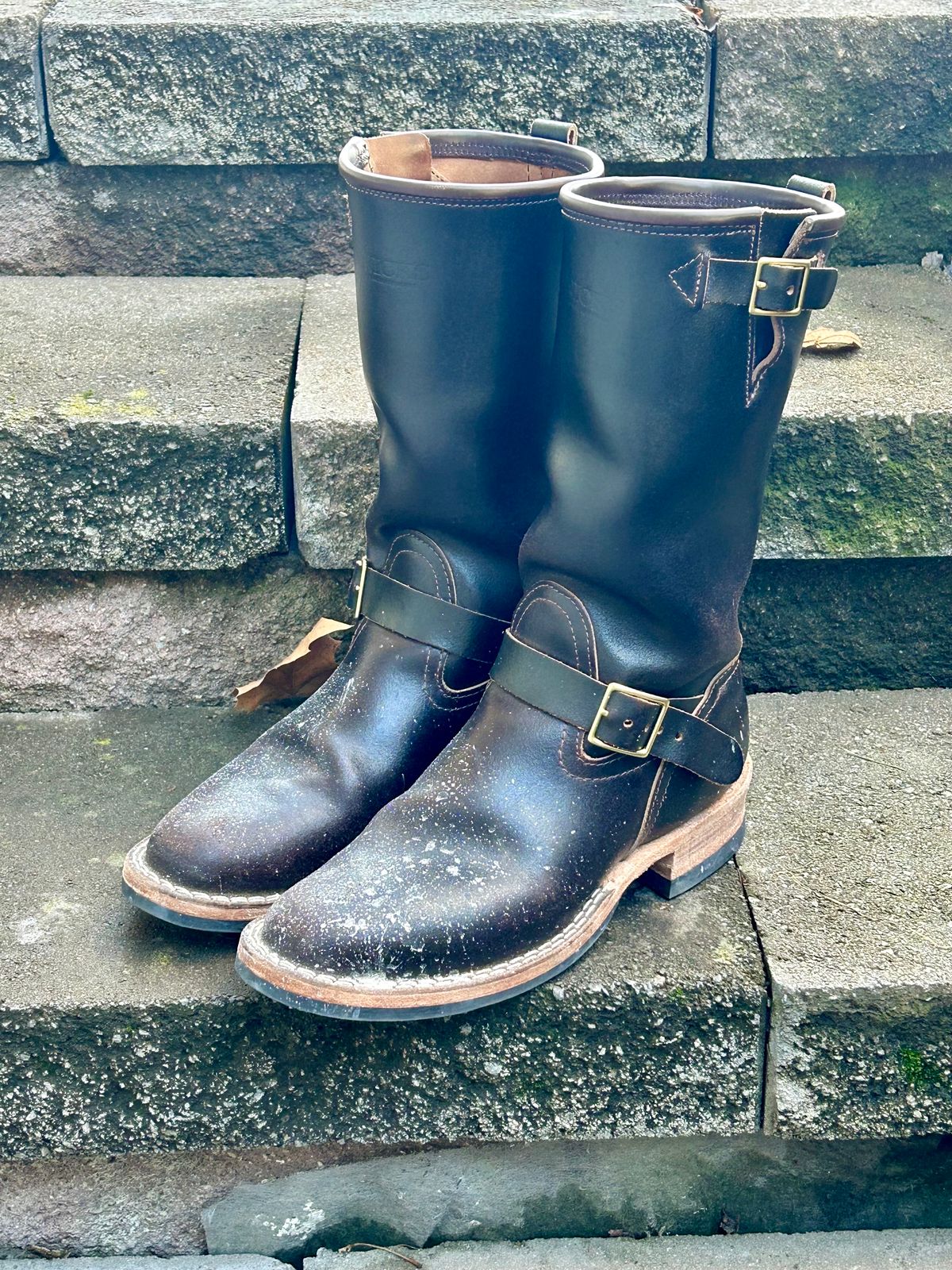 Photo by blytle on February 5, 2024 of the Nicks Renegade in Horween Brown Waxed Flesh.