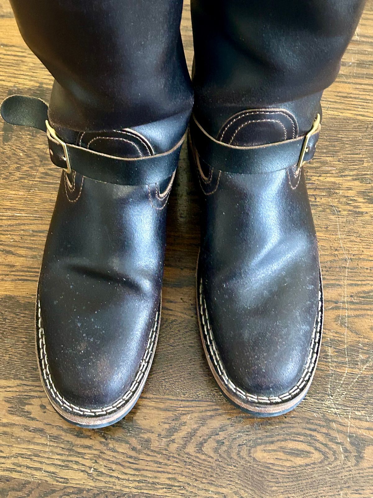 Photo by blytle on February 5, 2024 of the Nicks Renegade in Horween Brown Waxed Flesh.