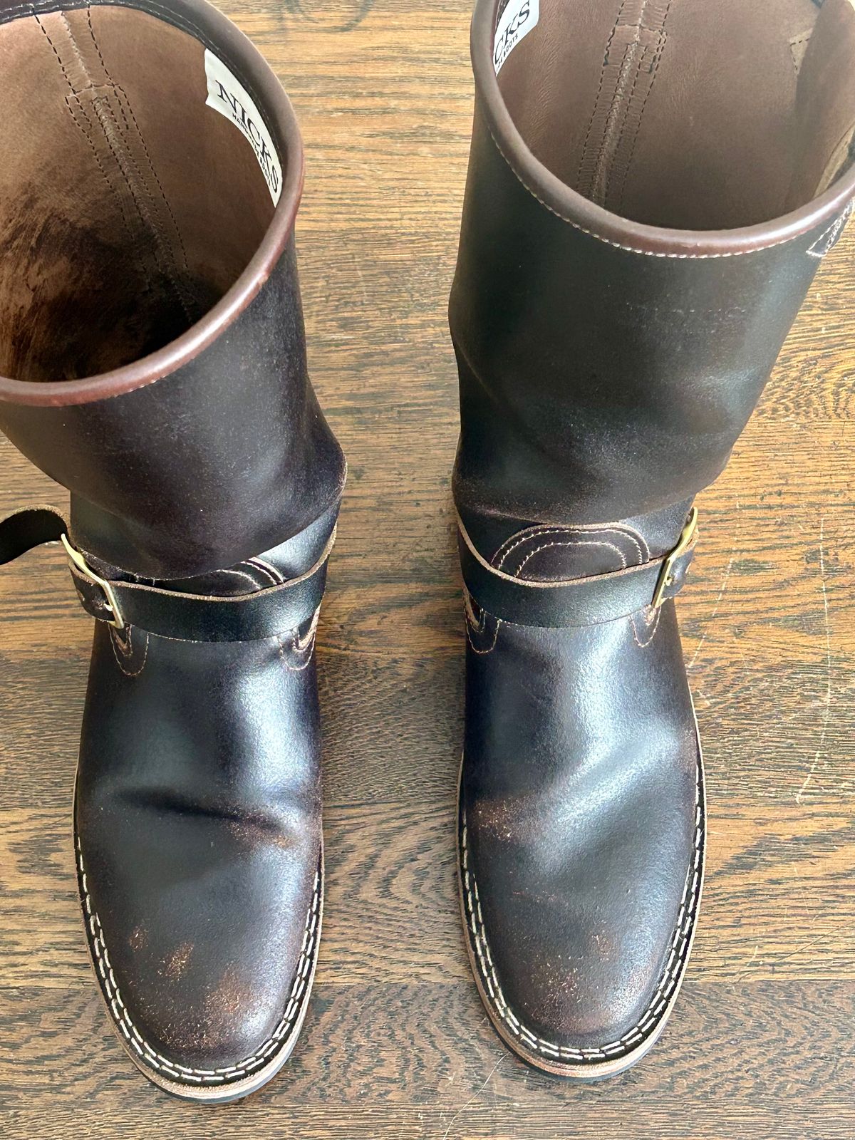 Photo by blytle on April 3, 2024 of the Nicks Renegade in Horween Brown Waxed Flesh.