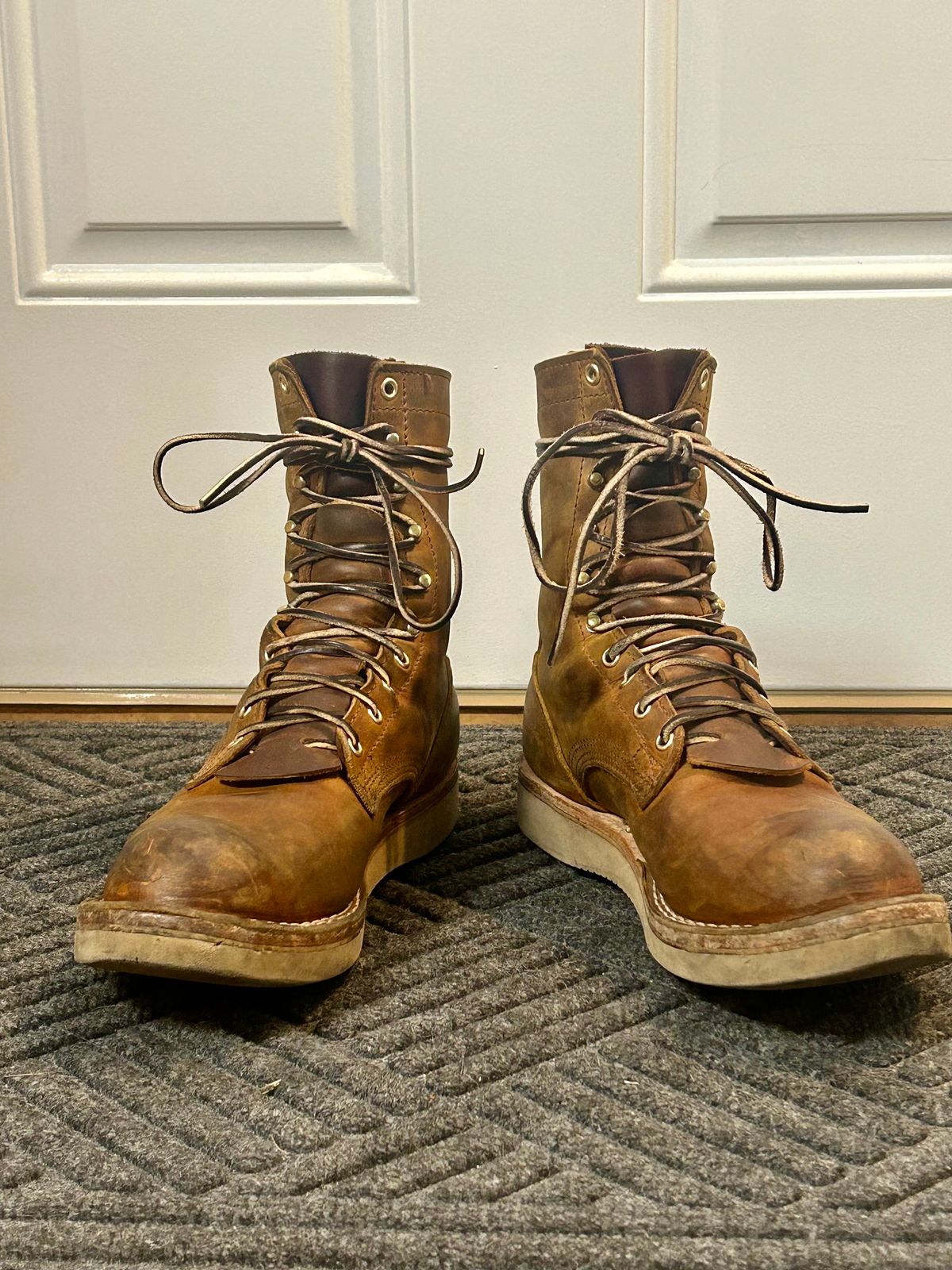 Photo by blytle on December 5, 2023 of the Nicks Traveler in Horween Orange Predator.