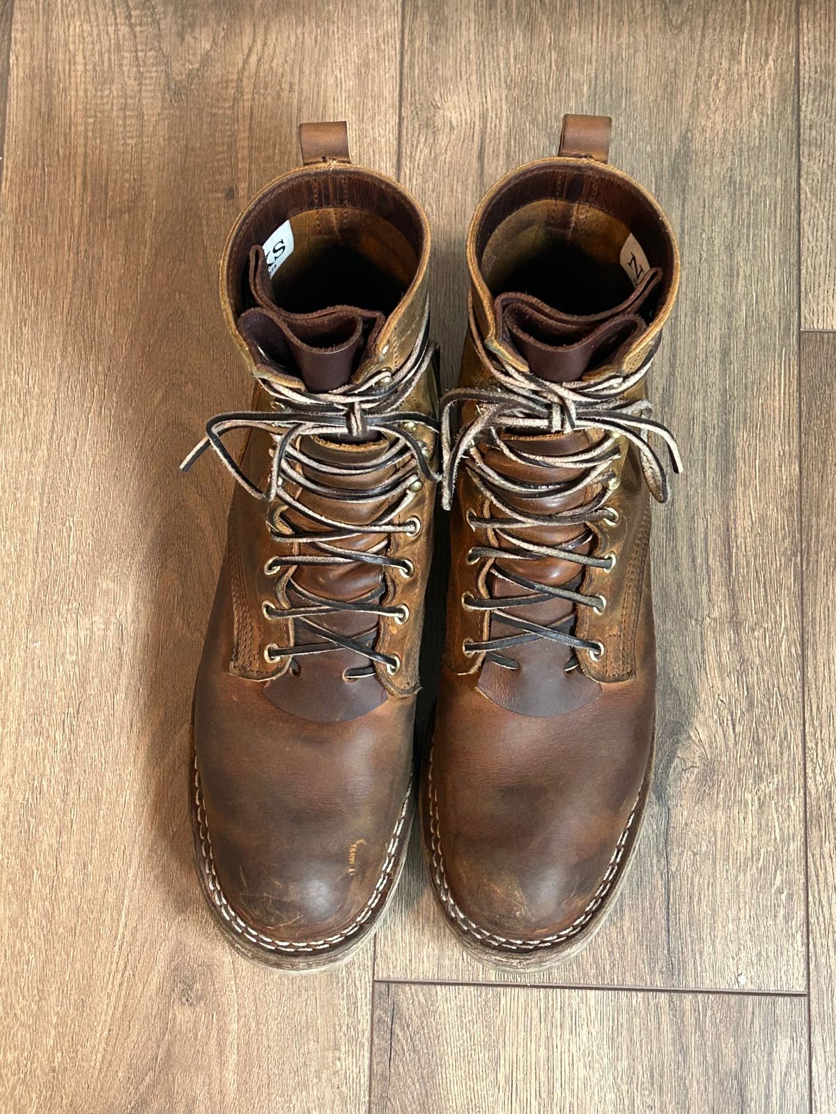 Photo by blytle on January 5, 2024 of the Nicks Traveler in Horween Orange Predator.