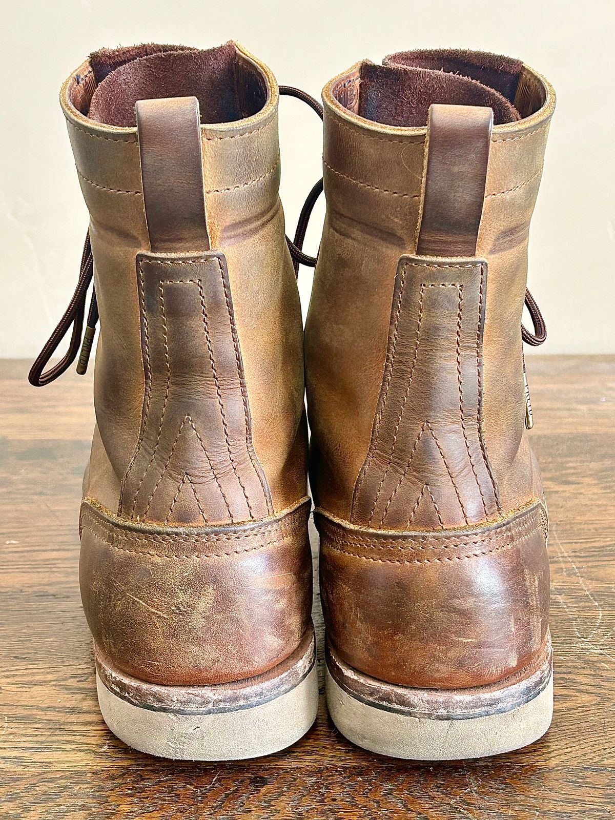 Photo by blytle on April 5, 2024 of the Nicks Traveler in Horween Orange Predator.