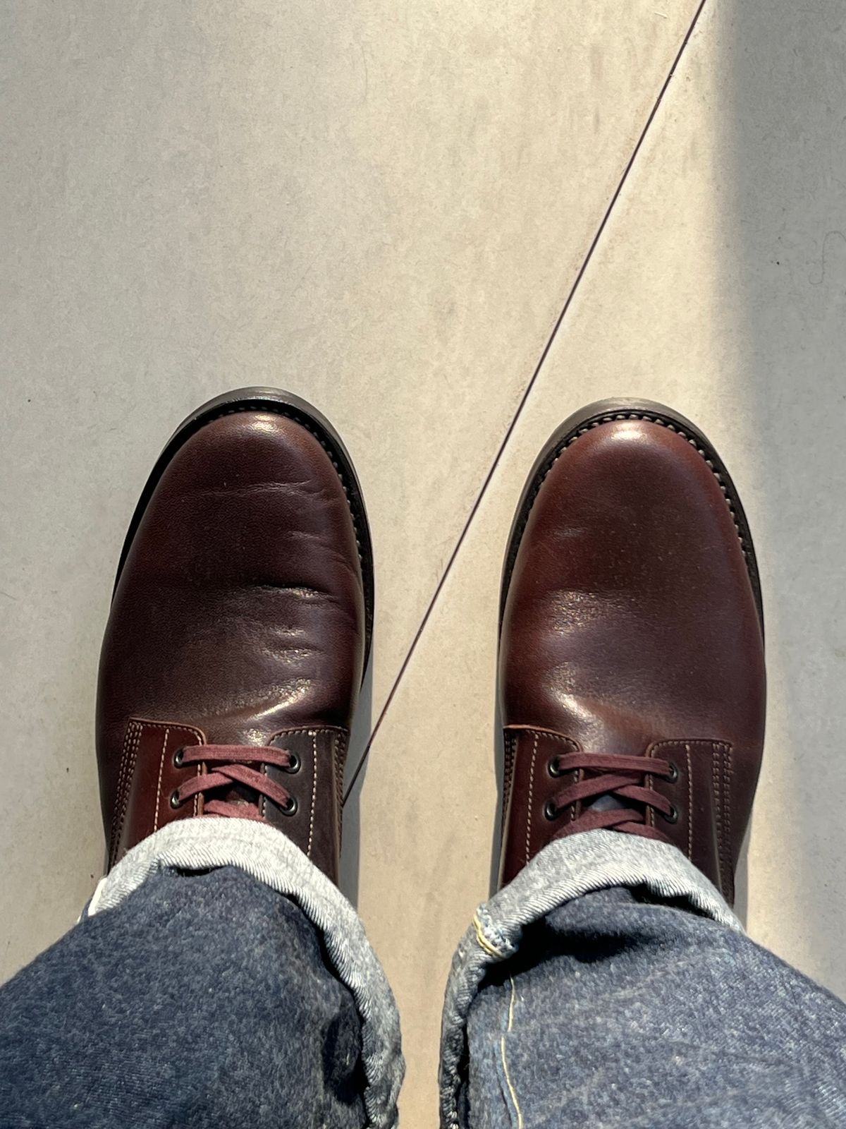 Photo by jag on November 17, 2023 of the Addict Boots AB-06 Service Boots in Brown Horsehide.