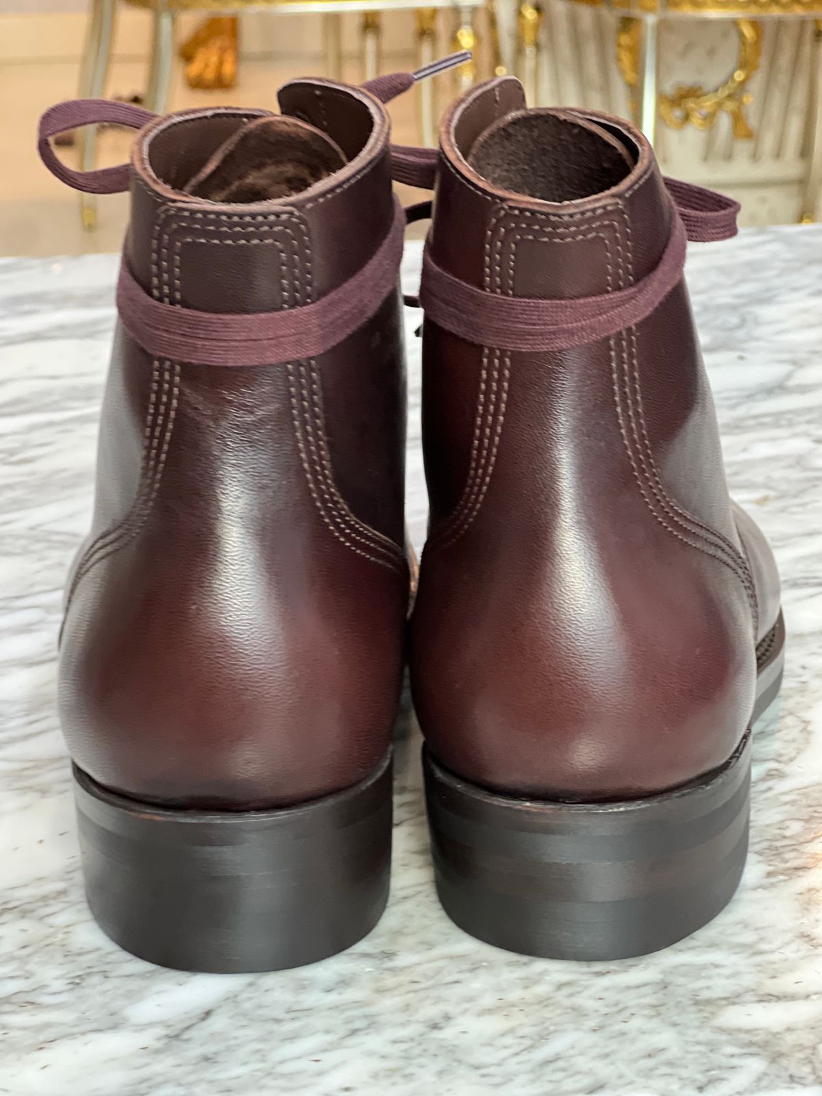 Photo by jag on November 10, 2023 of the Addict Boots AB-06 Service Boots in Brown Horsehide.
