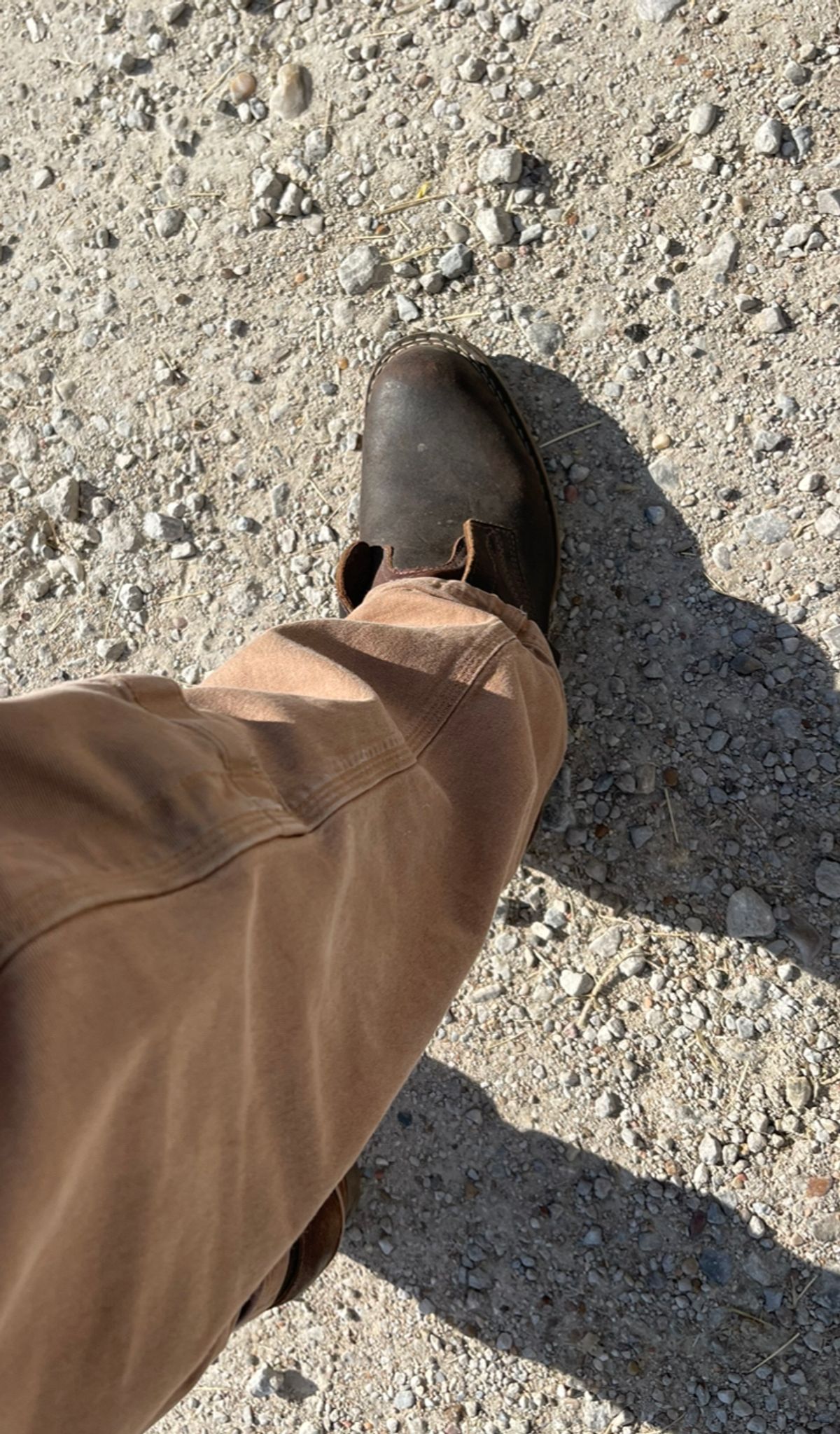 Photo by staceydude on November 16, 2023 of the Nicks TankerPro in Horween Brown Waxed Flesh.