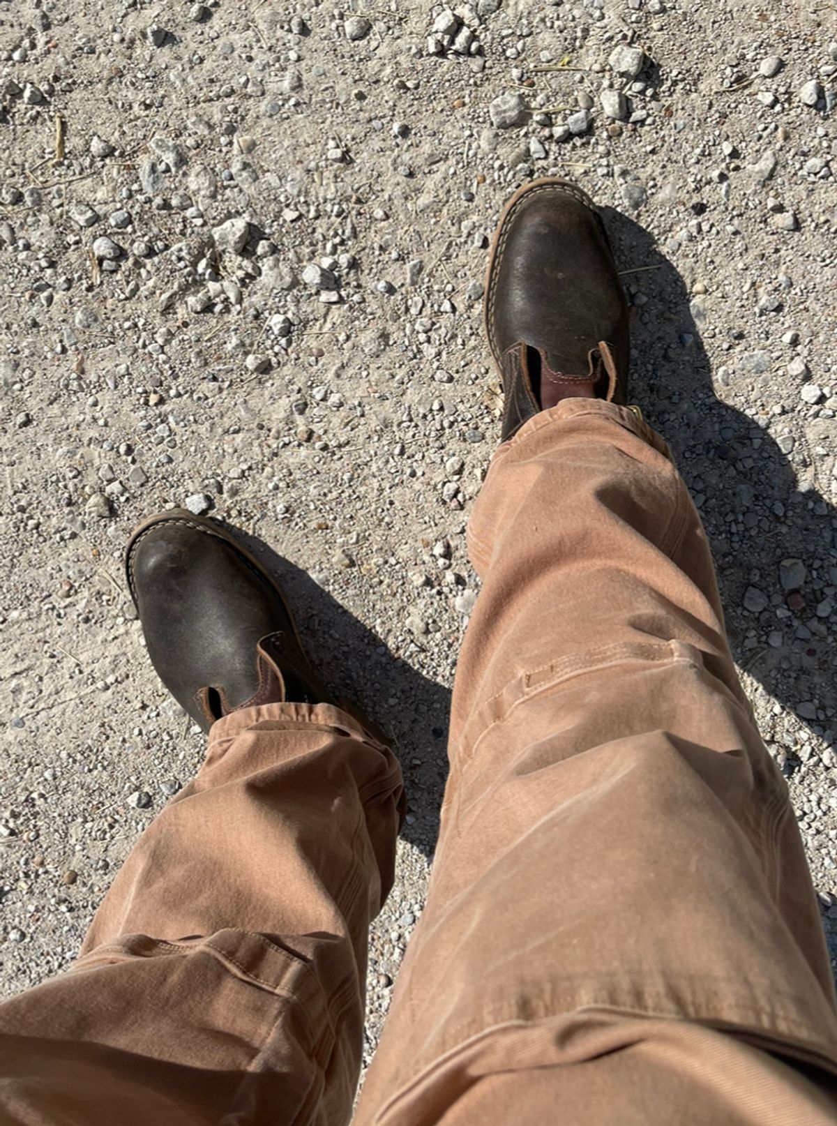 Photo by staceydude on November 16, 2023 of the Nicks TankerPro in Horween Brown Waxed Flesh.