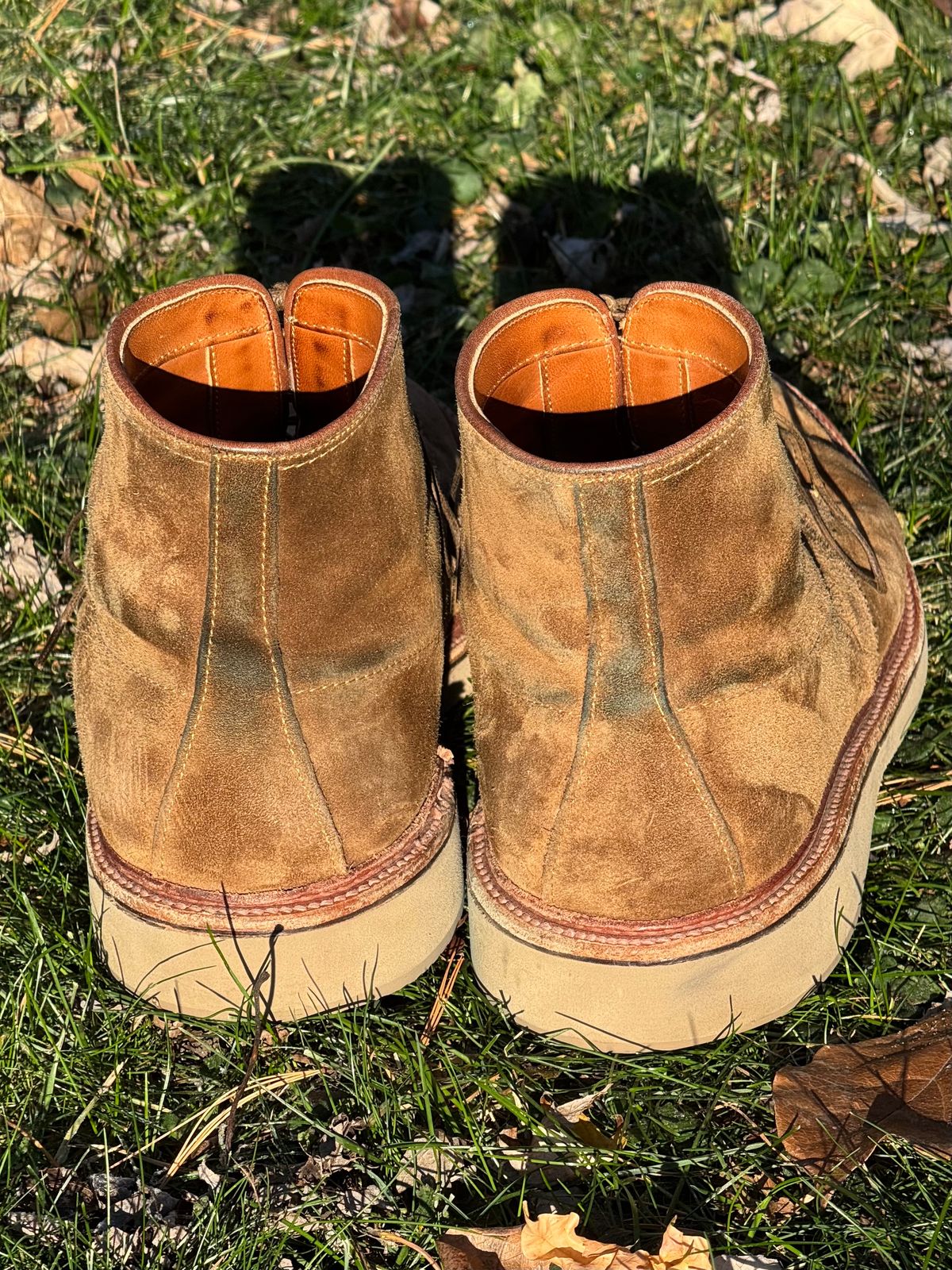 Photo by bootsandblocks on December 3, 2024 of the Alden Indy Boot in Snuff Suede.