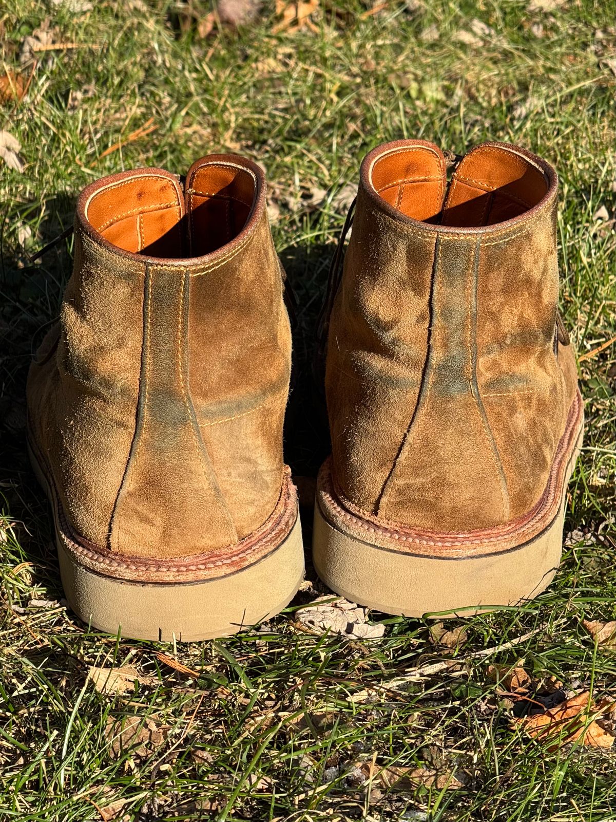 Photo by bootsandblocks on January 4, 2025 of the Alden Indy Boot in Snuff Suede.