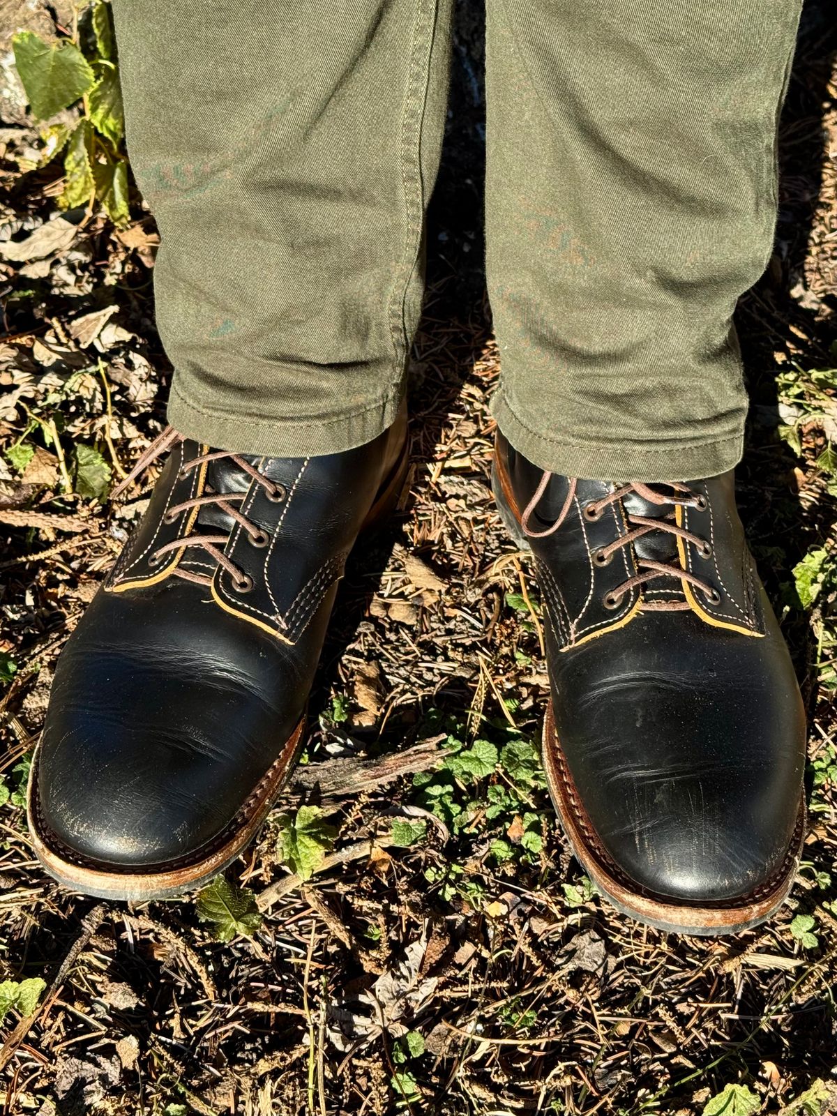 Photo by bootsandblocks on December 2, 2024 of the Red Wing Beckman Flatbox in S.B. Foot Black Klondike.