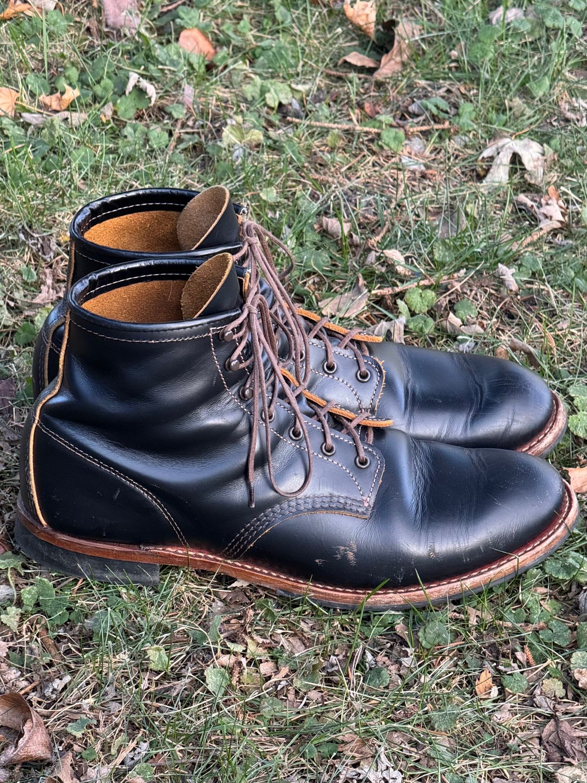 Photo by bootsandblocks on December 2, 2024 of the Red Wing Beckman Flatbox in S.B. Foot Black Klondike.