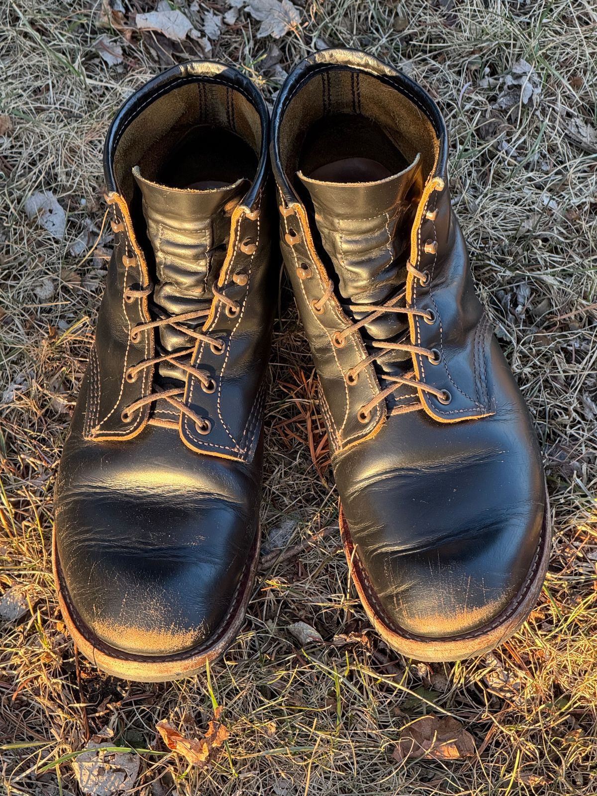 Photo by bootsandblocks on March 2, 2025 of the Red Wing Beckman Flatbox in S.B. Foot Black Klondike.