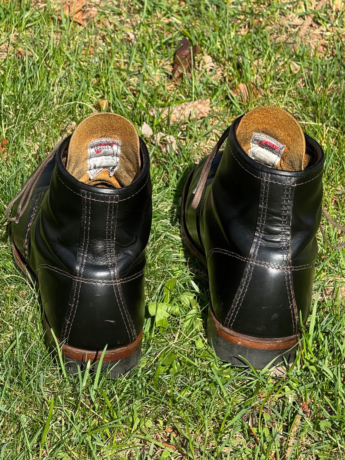 Photo by bootsandblocks on April 1, 2025 of the Red Wing Beckman Flatbox in S.B. Foot Black Klondike.
