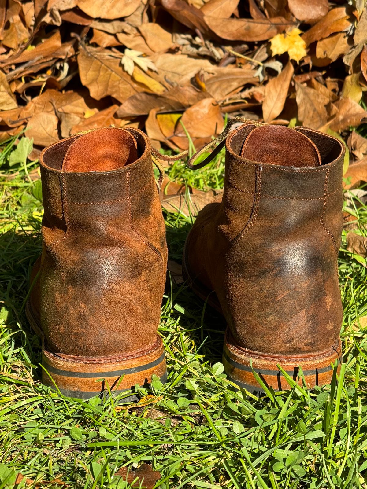Photo by bootsandblocks on November 5, 2023 of the Parkhurst The Richmond in Rust Waxy.