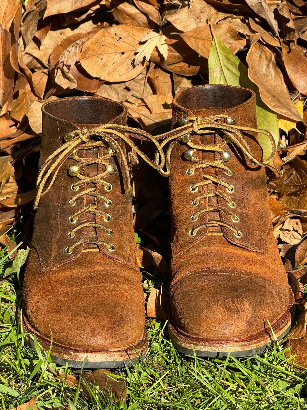 Photo by bootsandblocks on November 5, 2023 of the Parkhurst The Richmond in Rust Waxy.