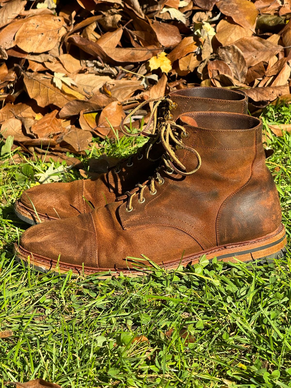Photo by bootsandblocks on November 5, 2023 of the Parkhurst The Richmond in Rust Waxy.