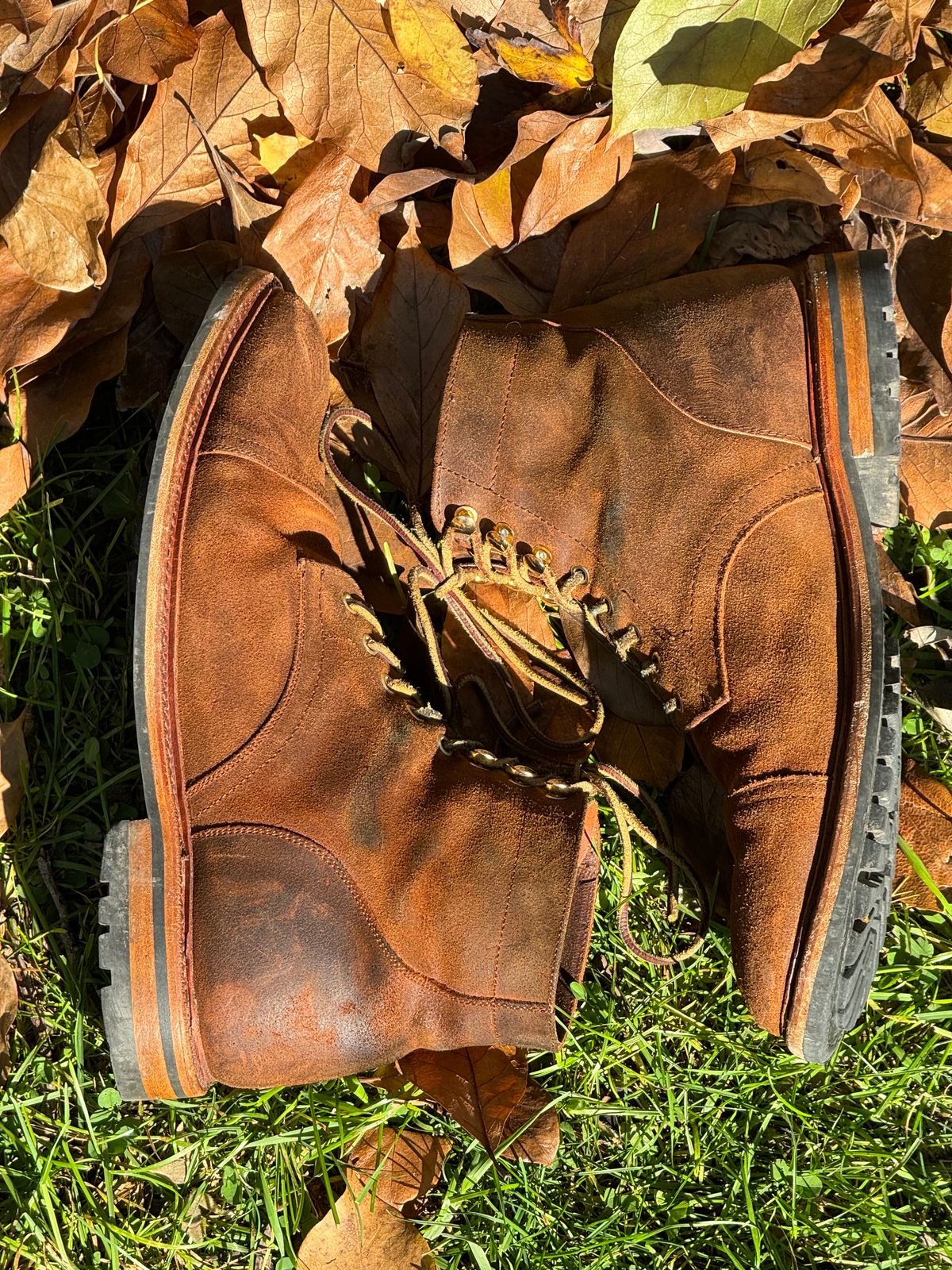 Photo by bootsandblocks on November 5, 2023 of the Parkhurst The Richmond in Rust Waxy.