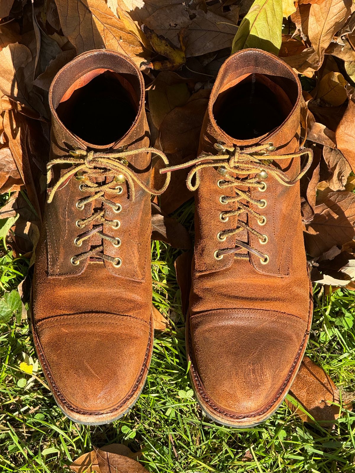 Photo by bootsandblocks on November 5, 2023 of the Parkhurst The Richmond in Rust Waxy.