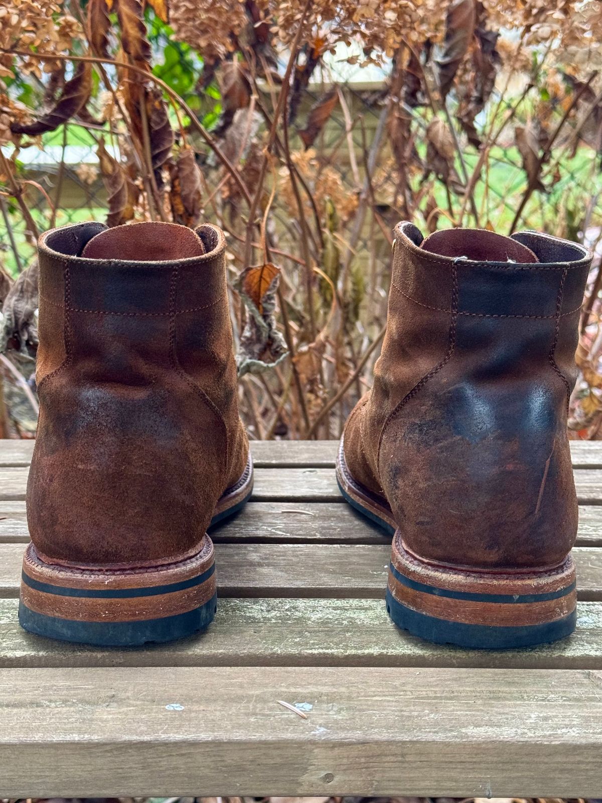 Photo by bootsandblocks on December 4, 2023 of the Parkhurst The Richmond in Rust Waxy.