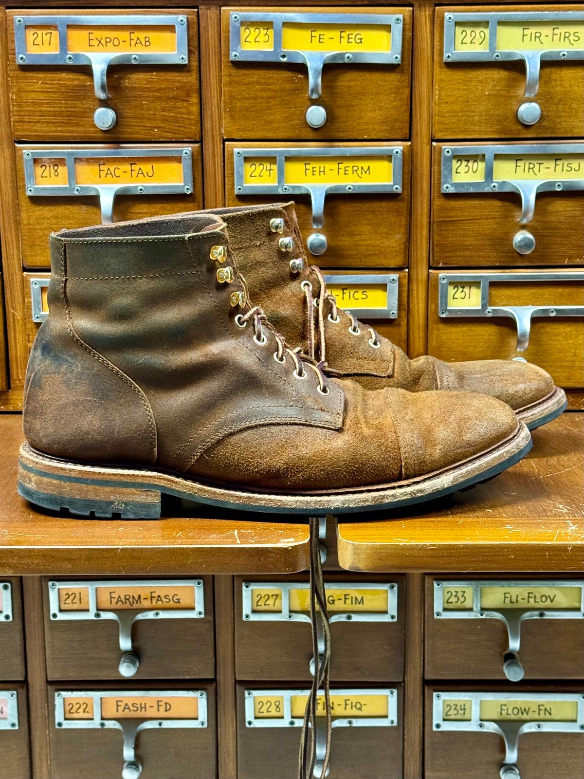 Photo by bootsandblocks on January 6, 2024 of the Parkhurst The Richmond in Rust Waxy.
