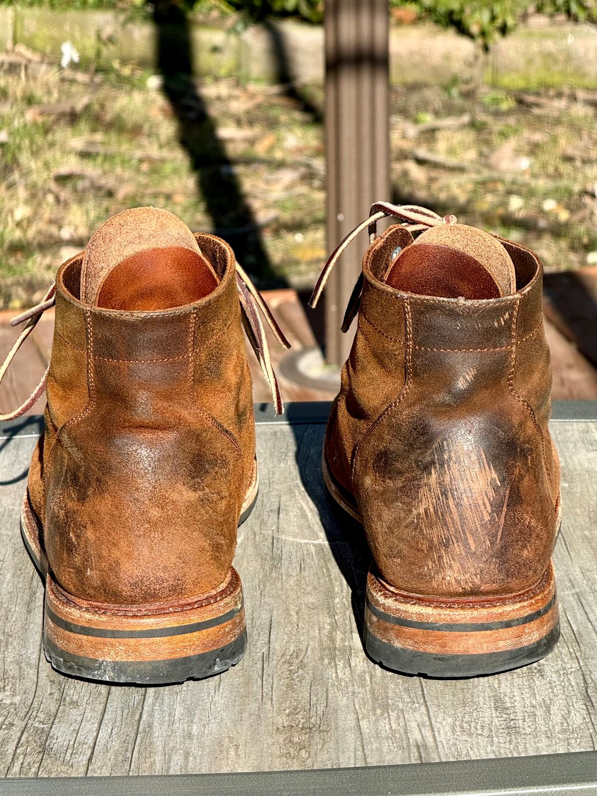 Photo by bootsandblocks on February 1, 2024 of the Parkhurst The Richmond in Rust Waxy.