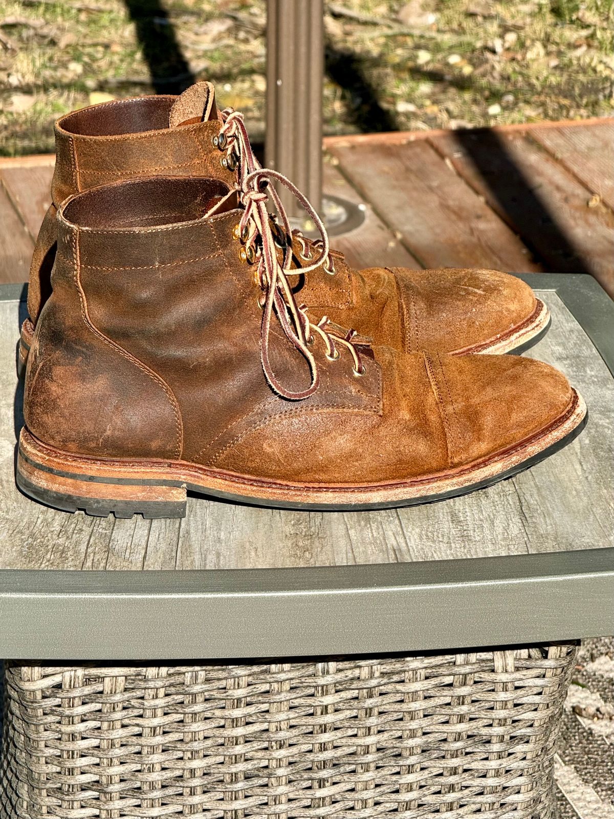 Photo by bootsandblocks on February 1, 2024 of the Parkhurst The Richmond in Rust Waxy.