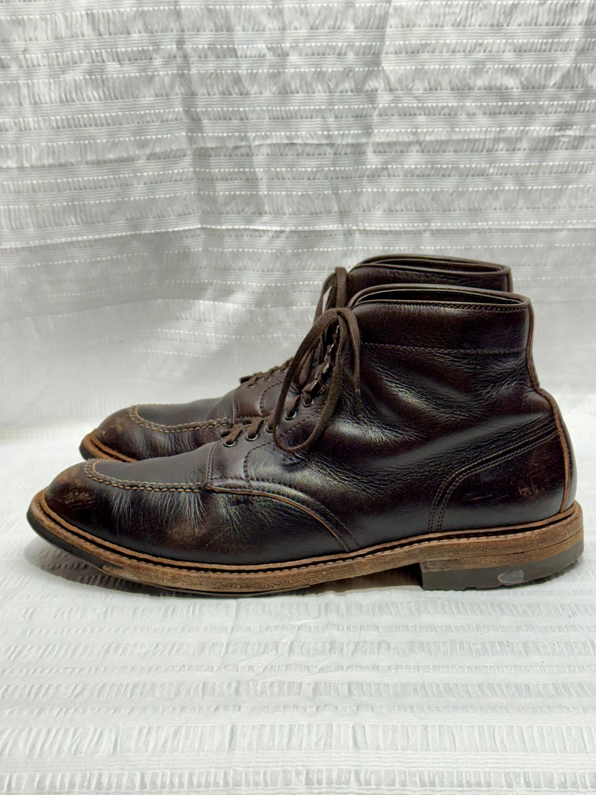 Photo by bootsandblocks on February 5, 2026 of the Alden Indy Boot in Horween Arabica Lux Calfskin.