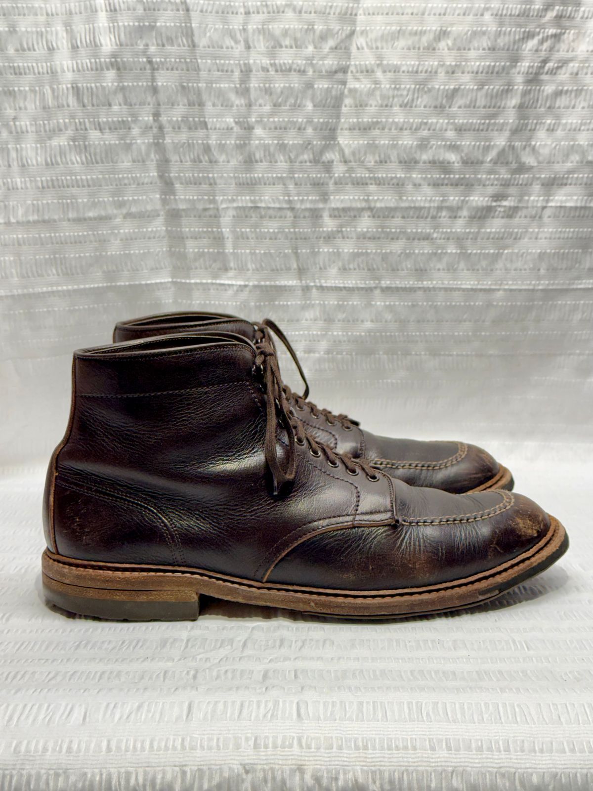 Photo by bootsandblocks on February 5, 2026 of the Alden Indy Boot in Horween Arabica Lux Calfskin.