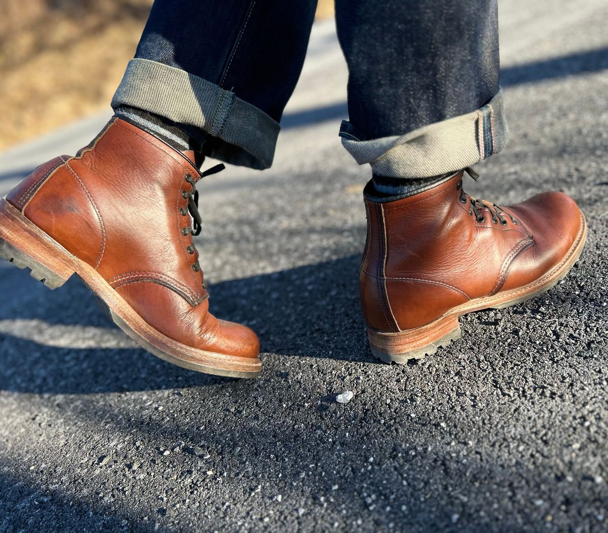Photo by ezroller on February 4, 2024 of the Red Wing Beckman in S.B. Foot Cigar Featherstone.