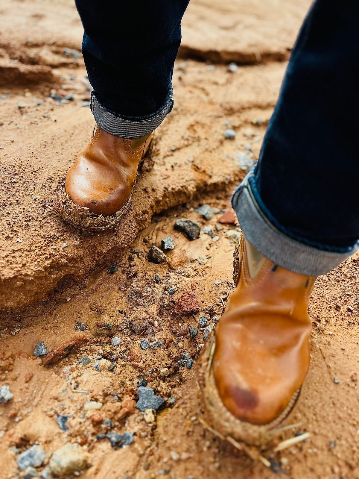 Photo by northsouthdenimguy on November 3, 2025 of the Wesco Morrison in Maryam Glazed Natural Horsehide.