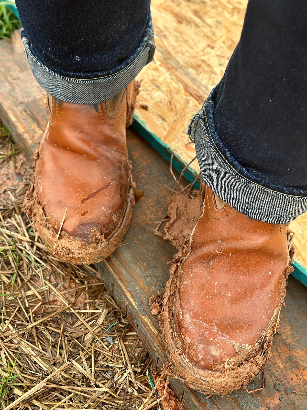 Photo by northsouthdenimguy on December 2, 2025 of the Wesco Morrison in Maryam Glazed Natural Horsehide.