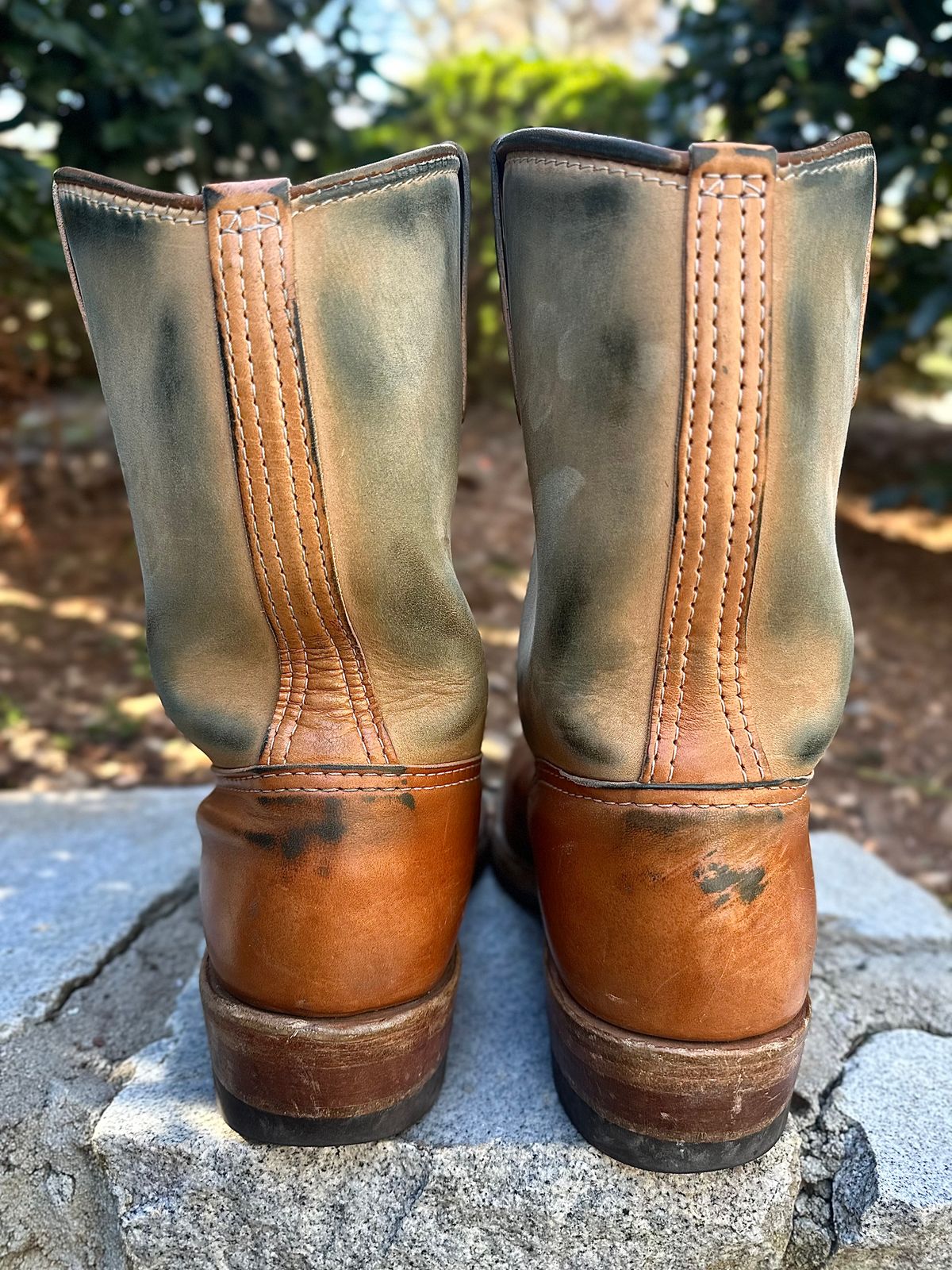 Photo by northsouthdenimguy on December 31, 2025 of the Wesco Morrison in Maryam Glazed Natural Horsehide.