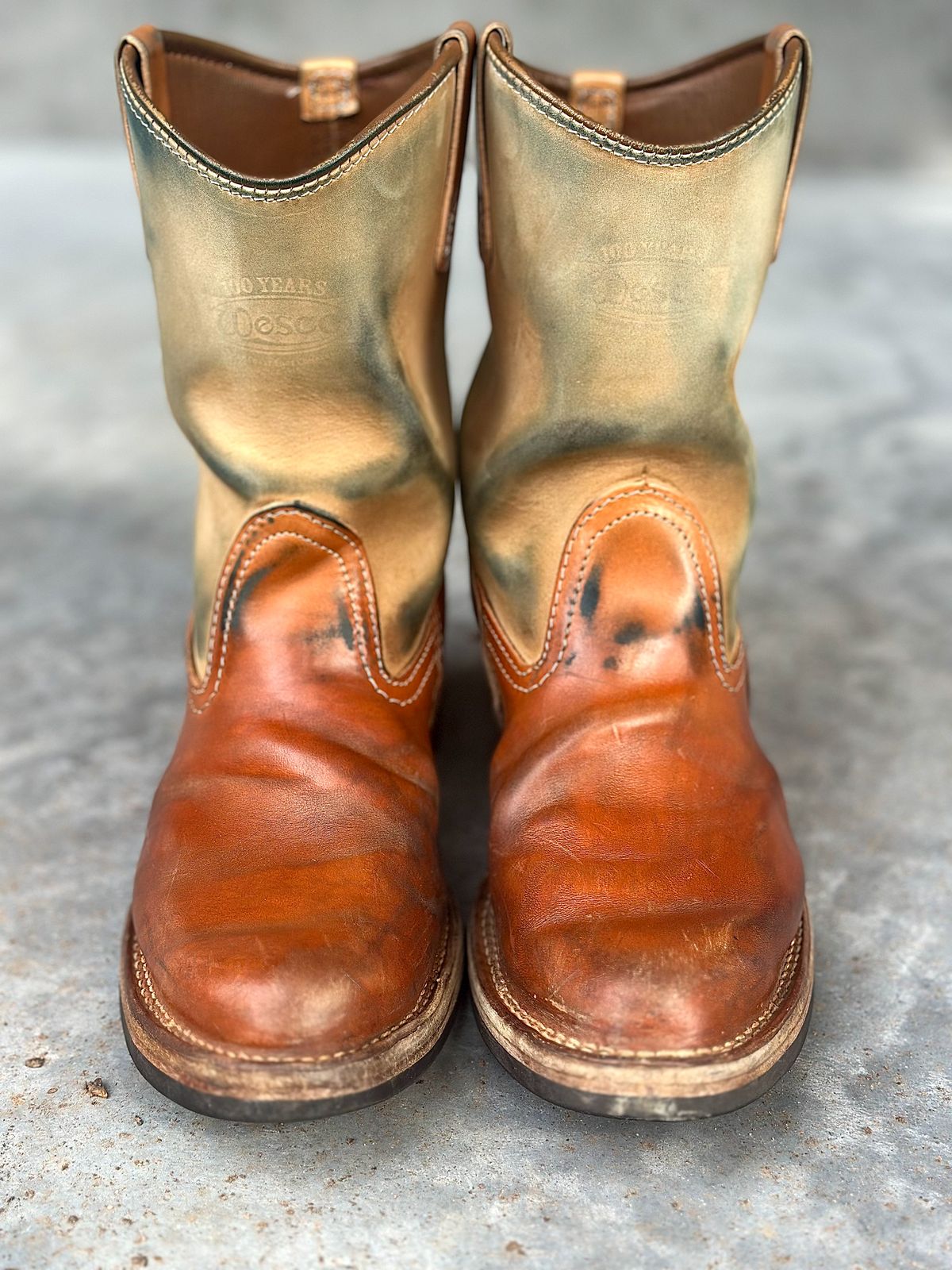 Photo by northsouthdenimguy on March 1, 2026 of the Wesco Morrison in Maryam Glazed Natural Horsehide.
