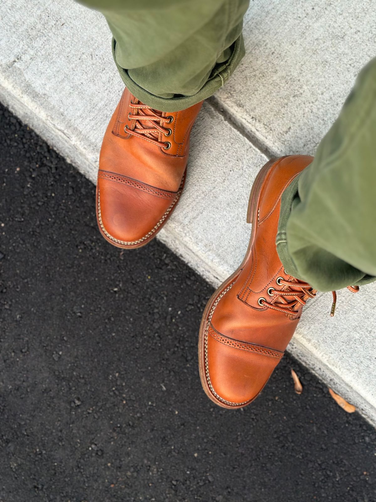 Photo by northsouthdenimguy on August 15, 2024 of the Viberg Service Boot in Natural Japanese Cowhide.