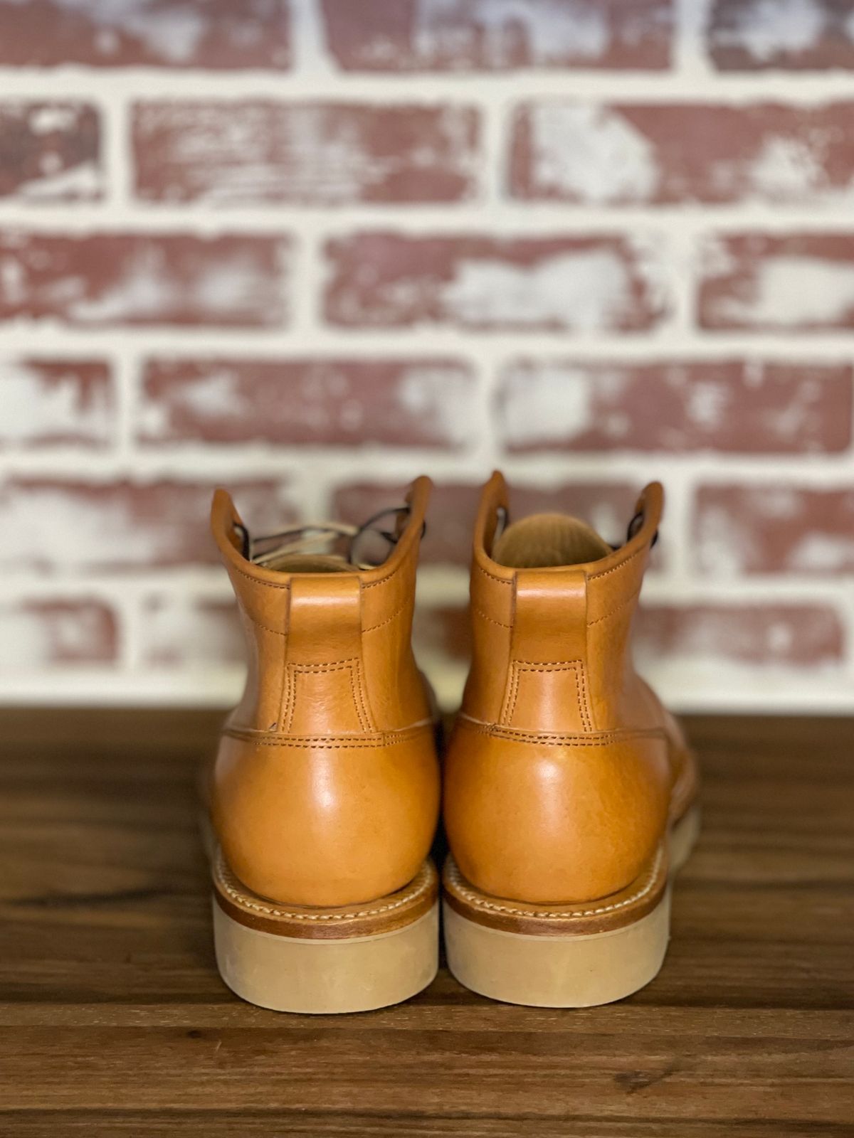 Photo by patinalfather on November 2, 2023 of the Viberg Scout Boot in Tochigi Natural Cowhide.