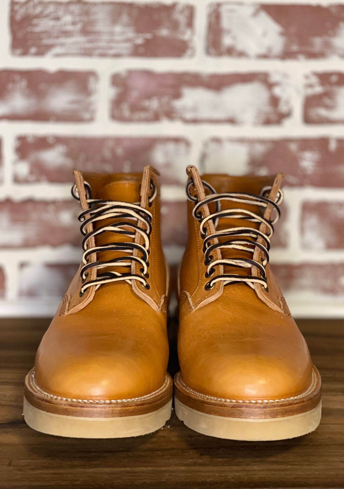 Photo by patinalfather on November 2, 2023 of the Viberg Scout Boot in Tochigi Natural Cowhide.