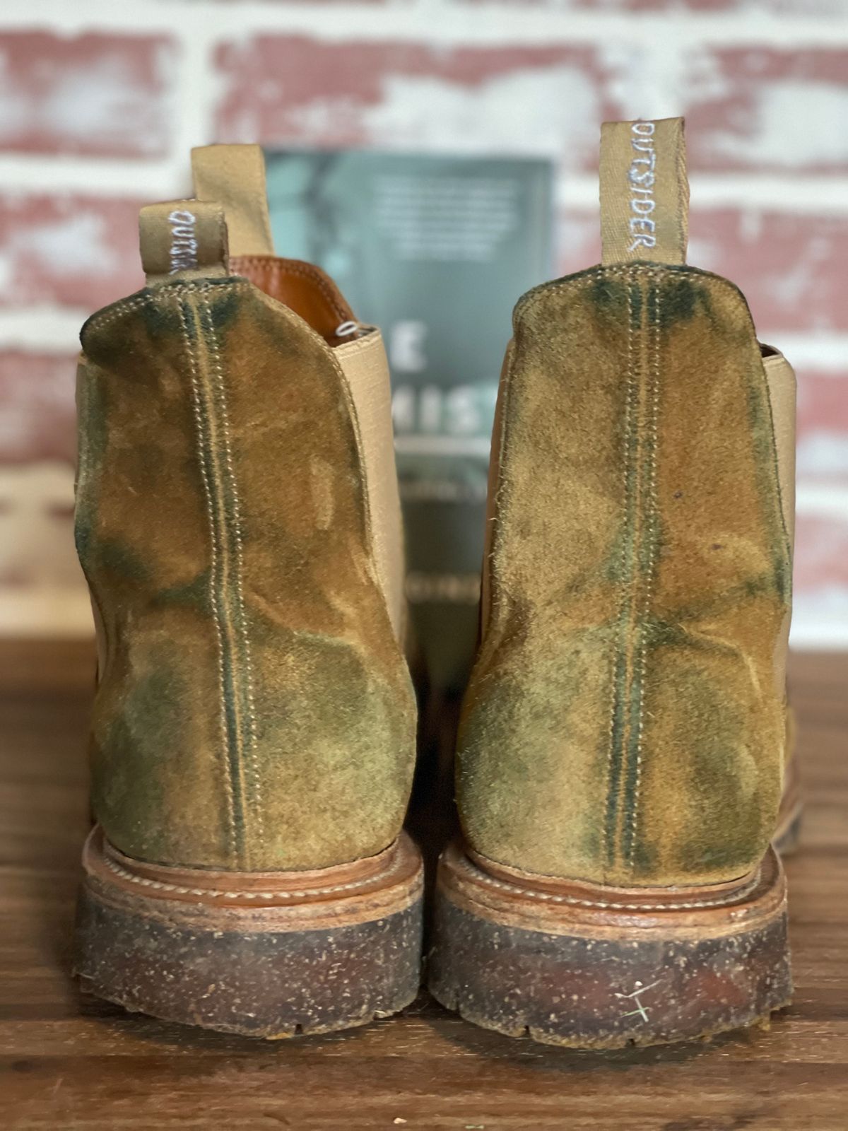 Photo by patinalfather on November 5, 2024 of the Viberg Chelsea in Conceria Opera Calfskin Suede.
