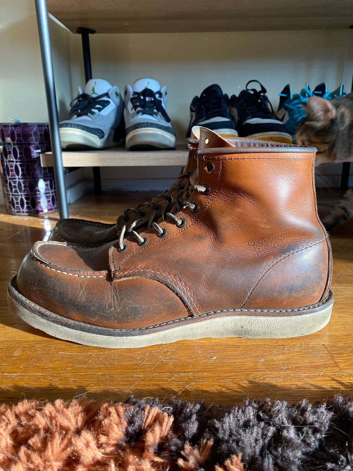 Photo by jslatt on January 3, 2023 of the Red Wing 6-Inch Classic Moc in S.B. Foot Oro Legacy.
